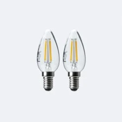 Set Of 2 Status 4W SES Filament Candle Bulbs