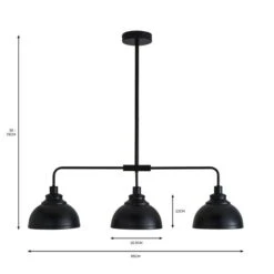 Galley 3 Light Diner Ceiling Light -Lighting Sale Store 30770081 alt07