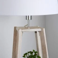 Beaumont Plant Stand Wooden Floor Lamp -Lighting Sale Store 30787666 alt03