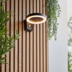 Vogue Idris Outdoor Solar PIR Wall Light -Lighting Sale Store 30789779 alt01