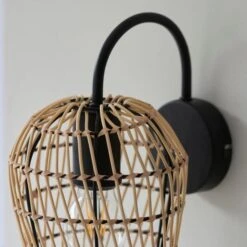 Kirra Bathroom Faux Rattan Wall Light -Lighting Sale Store 30789838 alt03
