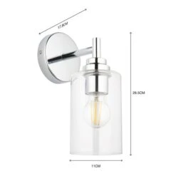 Fryer Chrome Bathroom Wall Light -Lighting Sale Store 30789841 alt06