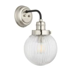 Broden Ribbed Chrome Wall Light -Lighting Sale Store 30789885 alt05