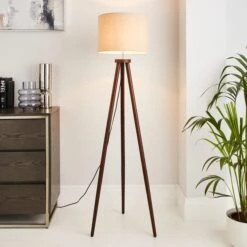 Jandia Wooden Tripod Floor Lamp -Lighting Sale Store 30798599