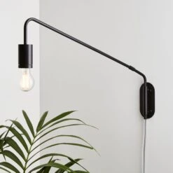 Braddy Arc Plug In Wall Light -Lighting Sale Store 30798611