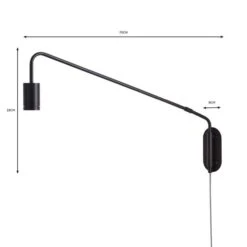 Braddy Arc Plug In Wall Light -Lighting Sale Store 30798611 alt05