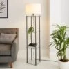 Wendell Glass Shelved Floor Lamp