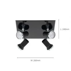 EGLO Tamara LED 4 Light Semi Flush Spotlight -Lighting Sale Store 30817218 alt05