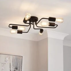 Kacy 6 Light Semi Flush Ceiling Light
