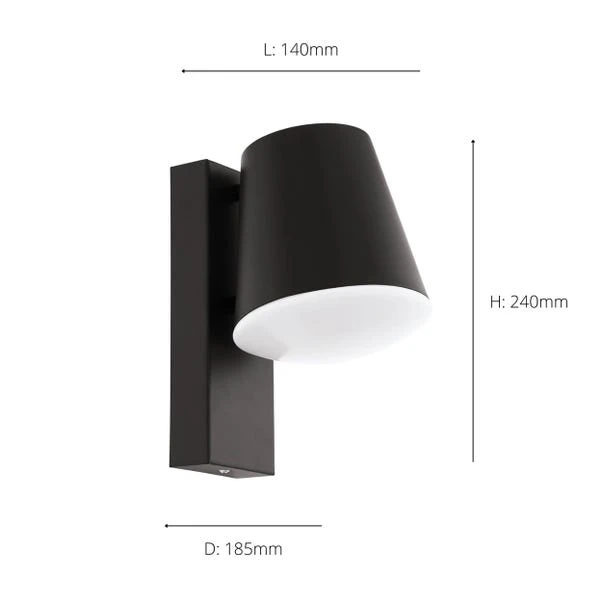 EGLO Caldiero LED Outdoor Wall Light 6 EGLO Caldiero LED Outdoor Wall Light - Image 6