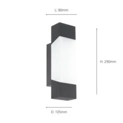 EGLO Gorzano LED Outdoor Wall Light -Lighting Sale Store 30817321 alt05