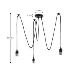 Romelia Flex 3 Light Spider Ceiling Light -Lighting Sale Store 30831976 alt05