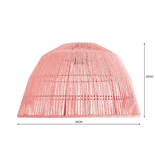 Kabir Pink String Easy Fit Pendant Shade 4 Kabir Pink String Easy Fit Pendant Shade - Image 4