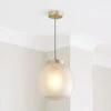 Lixue Recycled Glass Frosted Smoked Pendant Light