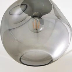 Alexis Smoked Flush Ceiling Light -Lighting Sale Store 30834019 alt02