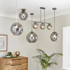 Alexis Smoked Flush Ceiling Light -Lighting Sale Store 30834019 alt09