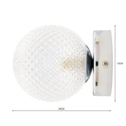 Vaughn Globe Glass Wall Light -Lighting Sale Store 30834072 alt08