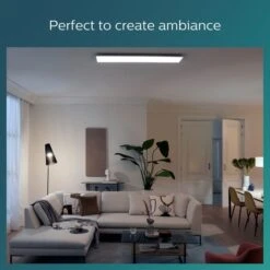 Philips Cool White Panel Integrated LED Flush Ceiling Light -Lighting Sale Store 30838285 alt04