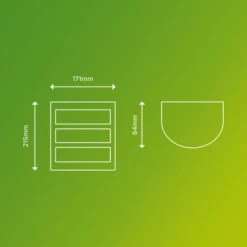 Philips Python Integrated LED Outdoor Wall Light, Cool White -Lighting Sale Store 30838313 alt02