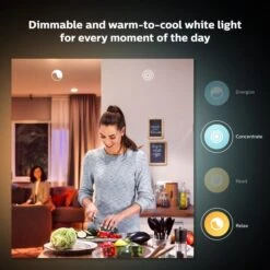 Set Of 2 Philips HUE Smart 8W BC GLS LED Tunable Bulbs -Lighting Sale Store 30838360 alt03