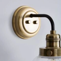 Broden Bathroom Wall Light Antique Brass -Lighting Sale Store 30850284 alt03