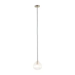 Ella Ribbed Glass Teardrop Pendant Light -Lighting Sale Store 30850621 alt04