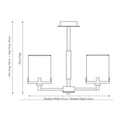 Midland Effect 5 Arm Pendant -Lighting Sale Store 30850625 alt04