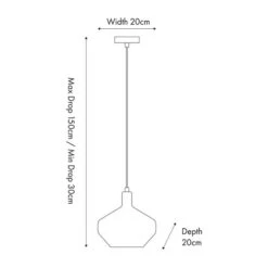 Jaxon Shiny Smoked Glass Domed Pendant Light -Lighting Sale Store 30850633 alt05