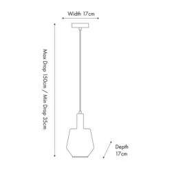 Jake Shiny Smoked Glass Pendant Light -Lighting Sale Store 30850634 alt05