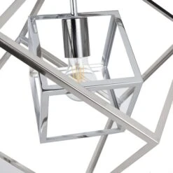 Alessio Nickel Metal Cube Pendant Light -Lighting Sale Store 30850636 alt04