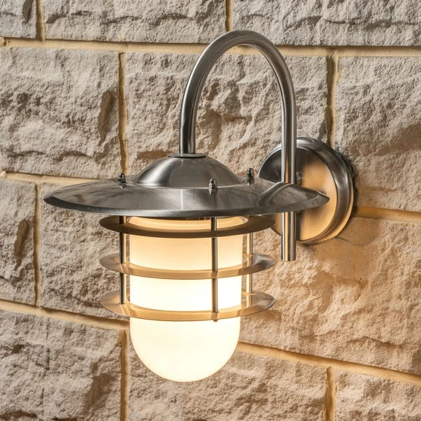 Centauri Opaque Glass Outdoor Wall Light 1 Centauri Opaque Glass Outdoor Wall Light