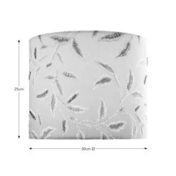 Green Leaf Embroidered Lamp Shade 8 Green Leaf Embroidered Lamp Shade -Lighting Sale Store 30866836 alt08