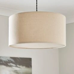 Luna Shallow Drum Lamp Shade -Lighting Sale Store 30866842
