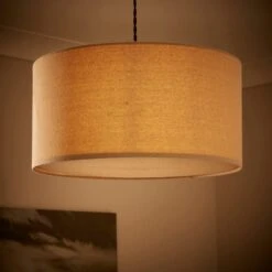 Luna Shallow Drum Lamp Shade -Lighting Sale Store 30866842 alt01