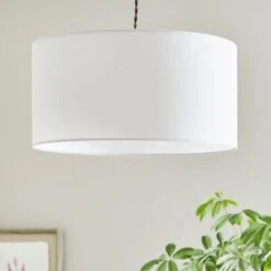 Luna Shallow Drum Lamp Shade -Lighting Sale Store 30866843