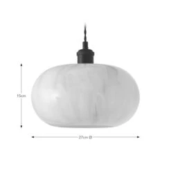 Lacey Alabaster Glass Easy Fit Pendant Shade -Lighting Sale Store 30868876 alt08