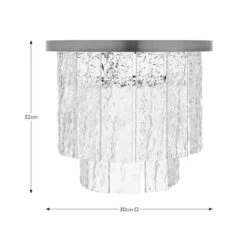 Gianna Acrylic 2 Tier Easy Fit Pendant Shade -Lighting Sale Store 30869125 alt08