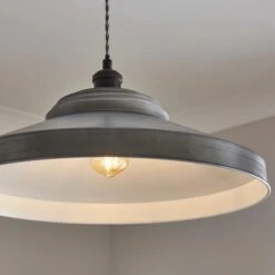 Spun Metal Easy Fit Pendant Shade -Lighting Sale Store 30869130 alt02