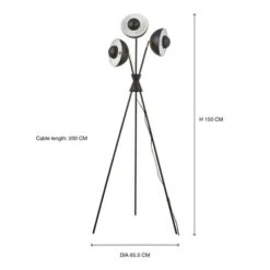 Elements Levi Tripod 3 Light Metal Floor Lamp -Lighting Sale Store 30869721 alt08
