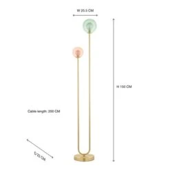 Eliza 2 Light Glass Floor Lamp -Lighting Sale Store 30869734 alt08
