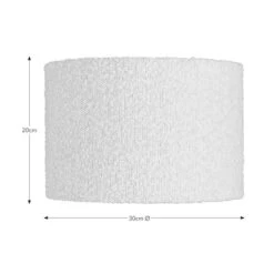 Hazelle Boucle Drum Lamp Shade 11 Hazelle Boucle Drum Lamp Shade -Lighting Sale Store 30870660 alt08