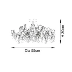 Vogue Wisteria 3 Light Flush Ceiling Light -Lighting Sale Store 30878857 alt07