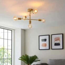 Vogue Ryker 5 Light Semi Flush Ceiling Light -Lighting Sale Store 30878895 alt02
