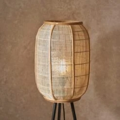 Vogue Zen Linen And Bamboo Floor Lamp -Lighting Sale Store 30878911 alt03