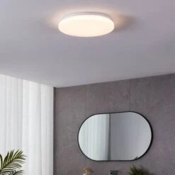 EGLO Frania-S 31cm Rounded Crystal Effect Wall And Ceiling Light