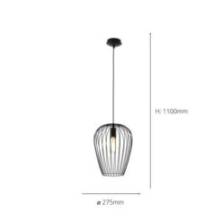 EGLO Newton Vintage Hanging Caged Pendant Light -Lighting Sale Store 30886073 alt02