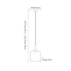 Florence Metal And Glass Pendant Light -Lighting Sale Store 30889346 alt04