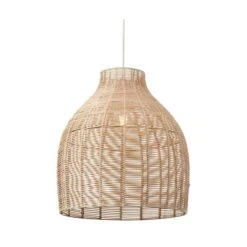Caswell Rattan Cloche Easy Fit Pendant Shade -Lighting Sale Store 30889360 alt03