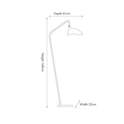 Toulon Matt Black Task Floor Lamp -Lighting Sale Store 30889365 alt04