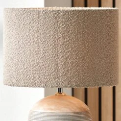 Rouen Boucle Cylinder Lamp Shade -Lighting Sale Store 30889418